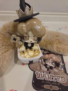 Blind Box Cute Witch Bunny Figurine with Gold Coins
